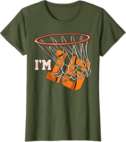 Vista 77 de Camiseta número 15 con temática de baloncesto para fiesta de cumpleaños, Negro, S