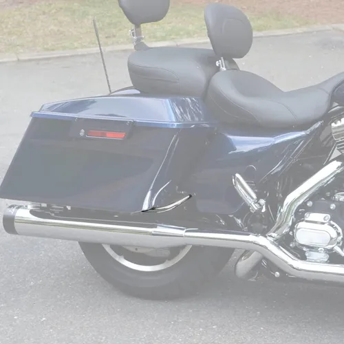 Vista 7 de TCT-MOTORPARTS Soporte de protección de alforja para Harley Electra Glide FLHT FLHTC FLHTCU 97-08 Cromado