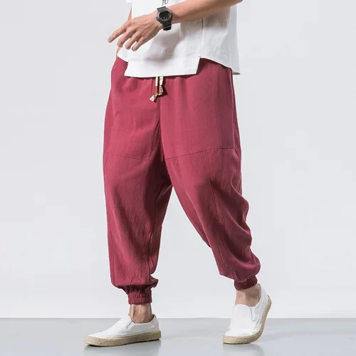 Vista 25 de Pantalones deportivos para hombre, pantalones de otoño e invierno y sólidos para hombres y hombres, cómodos con múltiples bolsillos