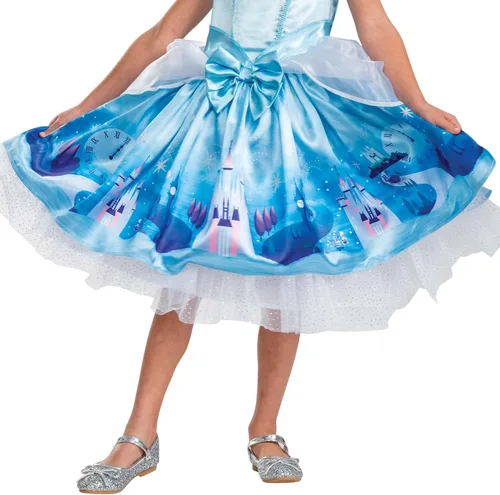 Vista 5 de Disfraz de Cenicienta para niñas, vestido oficial de princesa Cenicienta de Disney