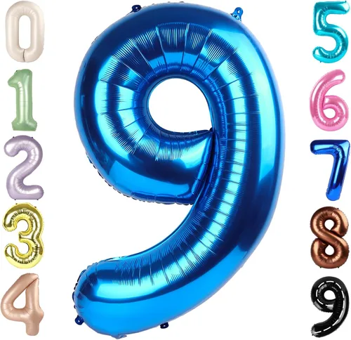 Vista 121 de Globos del números 0 de 40 pulgadas para formar los números 10, 20, 30, 40, 50, 60, 70, 80, 90, 100, para decoración de cumpleaños, bodas, eventos