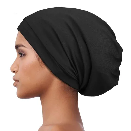 Vista 43 de Alnorm - Gorro con forro de satén y suave banda elástica para hombres y mujeres, talla única Se ajusta a la mayoría