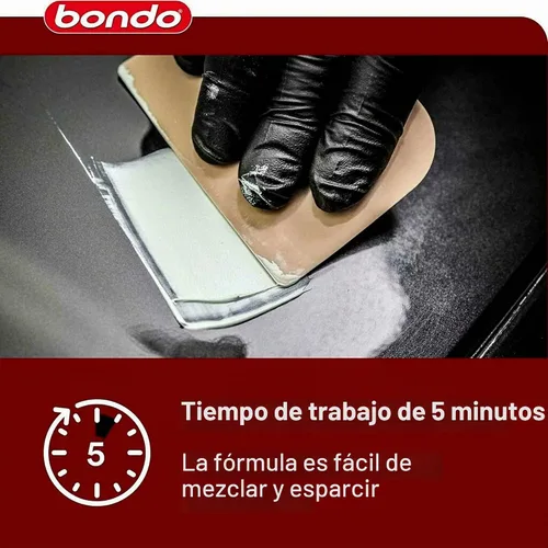 Vista 4 de 3M Bondo 907 Masilla para Vidriado y Retoque - 4.5 oz, Paquete de 4