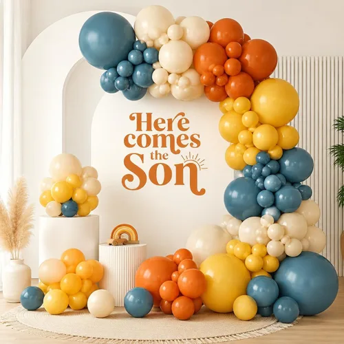 Vista 11 de Kit de arco de globos de baloncesto, kit de guirnalda de globos naranja y negro plateado con globos de estrella en explosión, kit de globos Tema
