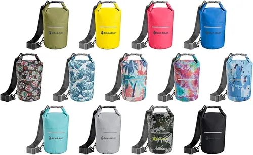 Vista 2 de Skog Å Kust DrySak - Bolsa impermeable con tapa enrollable para viajes y al aire libre - tamaños de 5, 10 y 20 litros