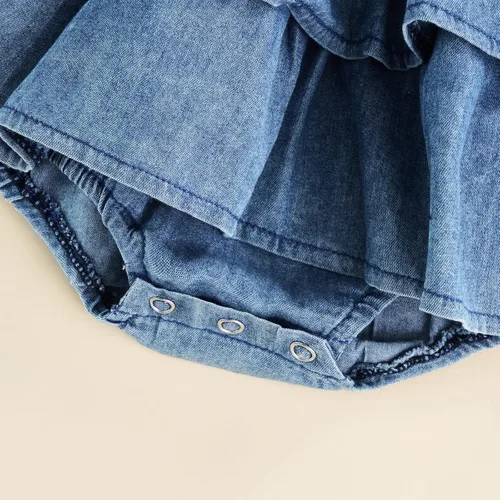 Vista 7 de Louatui Conjunto de ropa para bebé recién nacida con calabaza, Halloween, conjunto de ropa de tutú con volantes, mameluco de algodón con diadema