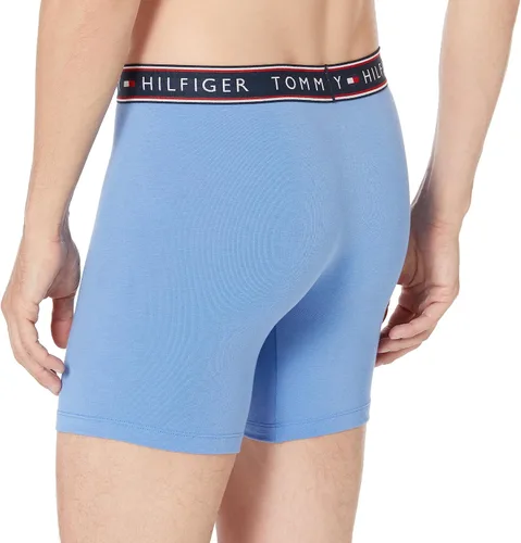 Vista 3 de Tommy Hilfiger Calzoncillos tipo bóxer elásticos de algodón, paquete de 3
