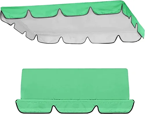 Vista 11 de Juego de fundas de repuesto para columpio de toldo, juego de repuesto para columpios de 2/3 plazas, protección para todo tipo de clima, columpios