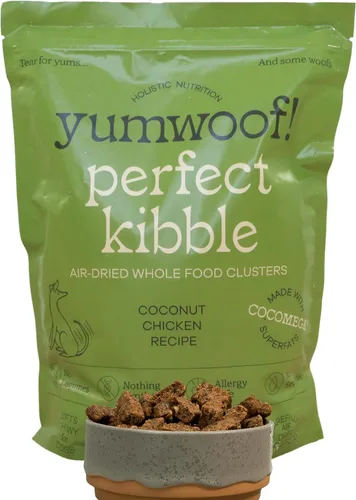 Vista 9 de Yumwoof Perfect Kibble - Alimento para perros secado al aire sin OMG Mejora las alergias y la digestión con aceite de coco orgánico, MCT