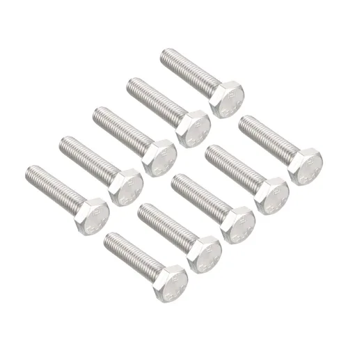 Vista 11 de uxcell M8x35mm Tornillos hexagonales 304 Perno de tornillo hexagonal de acero inoxidable 10pcs