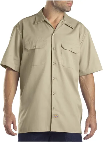 Vista 5 de Dickies Camisa de trabajo de sarga flexible de manga corta para hombre