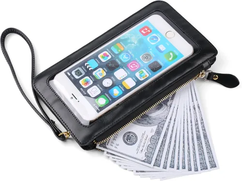 Vista 5 de Bolso bandolera pequeño para mujer con bolsillo para efectivo para iPhone 11 12 13 Pro Max 6 7 8 Plus