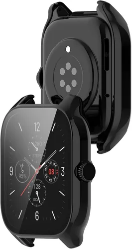 Vista 3 de TenCloud Protector de pantalla compatible con Amazfit GTS 4 fundas (no para GTS4 Mini), funda protectora de pantalla rayada para reloj inteligente