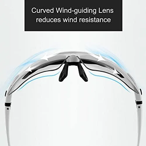 Vista 4 de ROCKBROS Gafas de sol fotocromáticas para hombres correr pescar ciclismo gafas de sol con protección UV