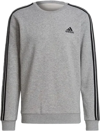 Vista 2 de adidas Sudadera Essentials de forro polar con 3 rayas para hombre