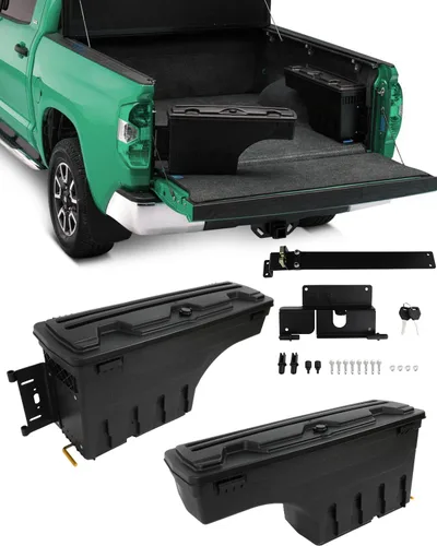 Vista 10 de SCITOO Cerradura y llaves caja de almacenamiento para caja de camión Tits para Chevrolet Colorado 2015-2020, para GMC Canyon 2015-2020 lado
