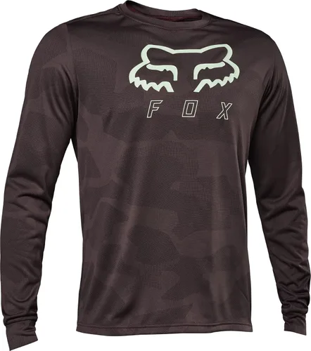 Vista 10 de Fox Racing Jersey Ranger Tru Dri LS para bicicleta de montaña para hombre Negro