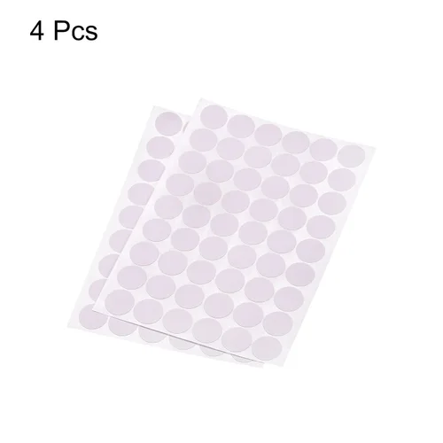 Vista 3 de uxcell Adhesivos de cubierta de agujero de tornillo, 0.827 in de diámetro, PVC autoadhesivas, tapas para muebles de madera, gabinete, estantería