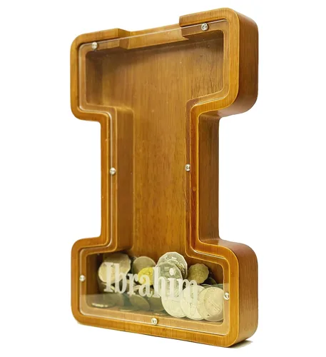 Vista 41 de Alcancía personalizada grande de madera con letras, alcancía de monedas, alcancía personalizada con nombre, puede usarse como regalo de Navidad