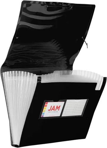 Vista 19 de Caja de almacenamiento JAM PAPER con archivos de colores - 12.5 x 9.5 x 3.5 pulgadas - Caja vendida individualmente y 5 archivos