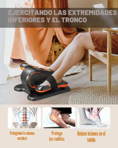 Vista 2 de Yagud Under Desk Machine, Electric Elliptical Leg Exerciser for Senior, 13 Adjustable Speeds Quiet and Portable Seated Pedal Exerciser for Training