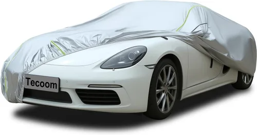 Vista 48 de Tecoom Funda impermeable para todo tipo de clima, resistente al viento, protector de granizo con forro polar y puerta con cremallera, protección