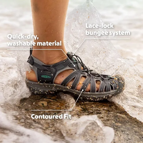 Vista 2 de KEEN Sandalias deportivas Whisper con punta cerrada para mujer