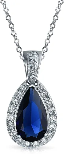 Vista 2 de Bridal Jewelry Set 7-15 CT Vintage Style Halo Cubic Zirconia AAA CZ Huggie Pierced Snap Drop Teardrop Screw Back Clip On Earrings For Women Prom