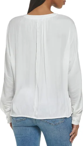 Vista 3 de Calvin Klein Blusa de mujer con puños anchos y parte delantera fruncida