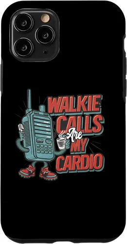 Vista 10 de Funda para profesor de educación especial retro para iPhone 15 Walkie Calls Are My Cardio