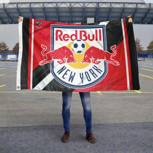 Vista 5 de Bandera con ojales de fútbol de Nueva York