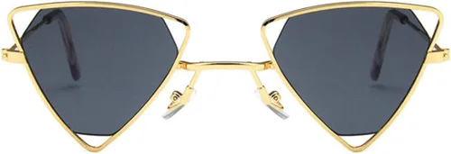 Vista 3 de Shiratori - Gafas de sol estilo retro clásico para hombres y mujeres, 100% protección UV, estilo triángulo