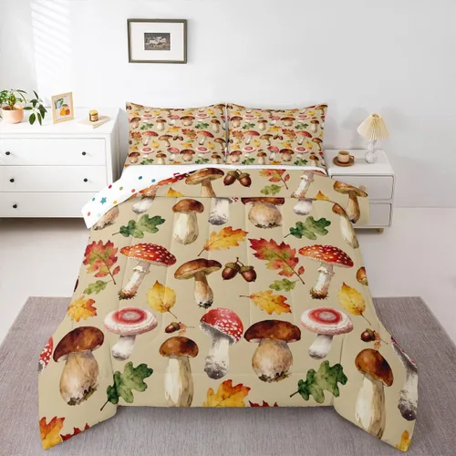 Vista 13 de Feelyou Juego de ropa de cama con lazos bonitos y cerezos, tamaño individual, para niños, juego de edredón con lazos de acuarela para niños, niñas
