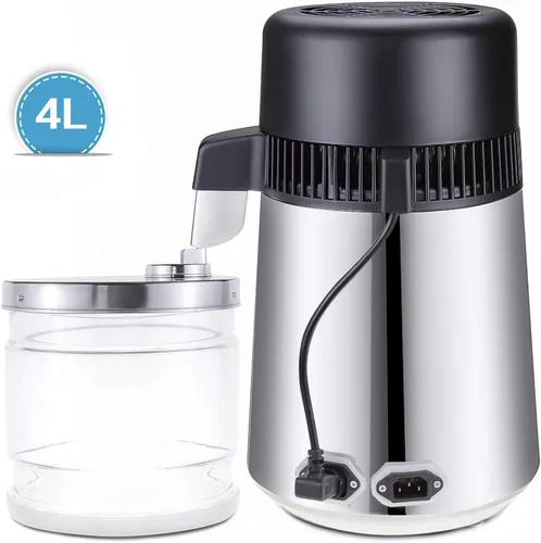 Vista 5 de uso puro de la oficina en casa del filtro del acero inoxidable del purificador del destilador del agua 4L