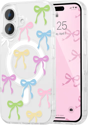 Vista 72 de UEEBAI - Funda magnética para iPhone 11, diseño de lazo, compatible con MagSafe, funda transparente delgada inalámbrica, antiamarilleo, a prueba