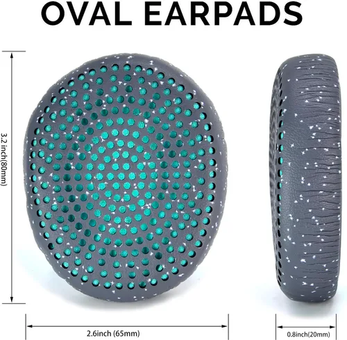 Vista 2 de Riff - Almohadillas de repuesto defean compatibles con auriculares inalámbricos Skullcandy Riff (azul)