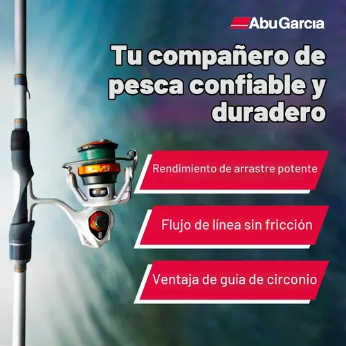 Vista 3 de Abu Garcia Revo X Carrete Giratorio y Combo de Caña de Pesca