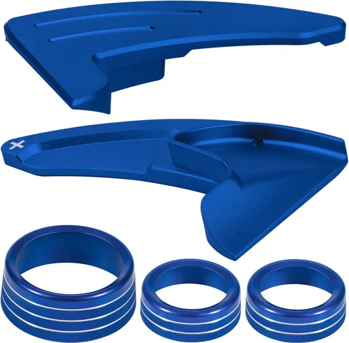 Vista 7 de Para Dodge Challenger Charger 2015-2024 Accesorios Interiores Decoración Volante Paletas de Cambio Extendidas Cubierta de Moldura+Interruptor