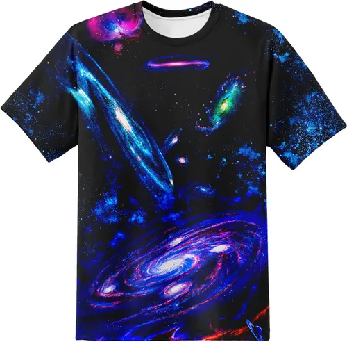 Vista 19 de Camiseta de manga corta con estampado 3D para niños y niñas de 6 a 16 años Bcm45-blanco