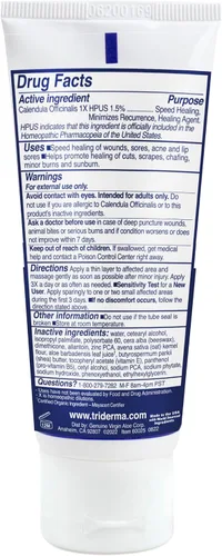 Vista 7 de TriDerma Crema multiusos intensa de curación rápida para cortes, rasguños, llagas, rozaduras, quemaduras menores y quemaduras solares