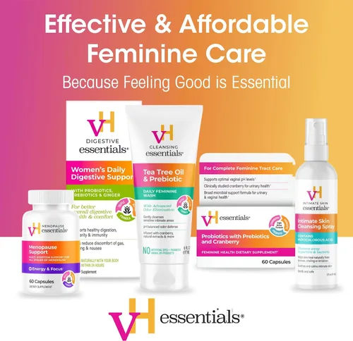 Vista 7 de vH essentials Supositorios vaginales prebióticos con pH equilibrado, protegen naturalmente contra el olor, caja de 15 unidades Prebiotic Formula