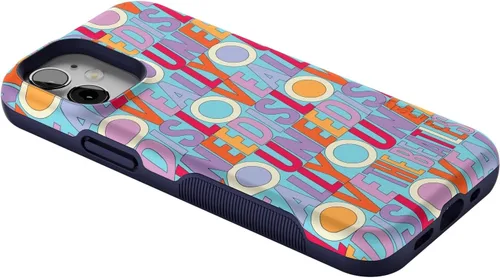 Vista 7 de Casely Funda para iPhone 12 Mini Todo lo que necesitas es amor Beatles Compatible con MagSafe Diseño protector audaz