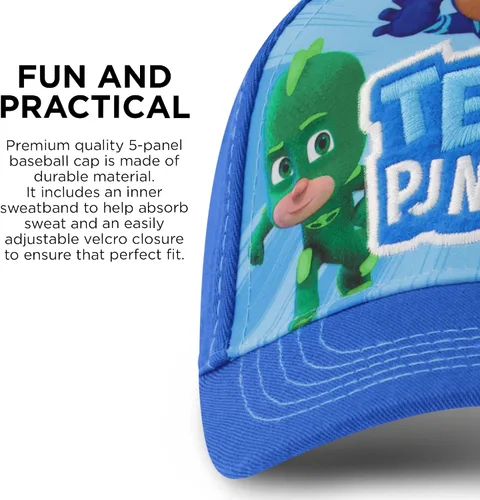 Vista 4 de PJ Masks Baseball Cap and Adjustable Toddler Hat 2-4 Or Boy for Kids Ages 4-7