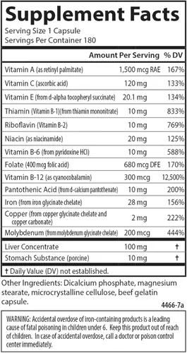 Vista 4 de Carlson - Nutrientes en la sangre, 28 mg de hierro, desarrollo sanguíneo, absorción de hierro y bienestar óptimo, 40 cápsulas