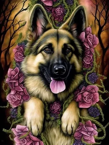 Vista 9 de VAIIEYO Kits de arte de diamantes para perros adultos, pintura de diamante, cachorro de animal, pintura por números para mascotas, taladro completo
