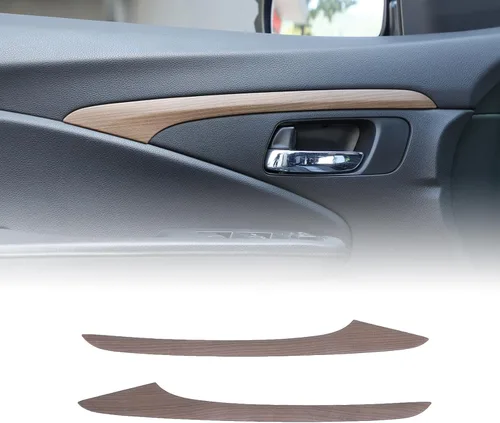 Vista 10 de 2 piezas de tira decorativa interior para puerta delantera para Honda Pilot 2016 2017 2018 2019 2020 2021 2022, protector de pegatina para panel
