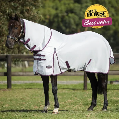 Vista 2 de WeatherBeeta ComFiTec Essential Mesh II - Cuello combinado, blanco/granate/gris, 75 pulgadas
