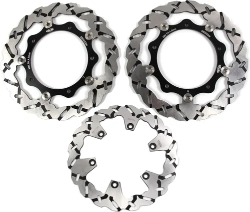 Vista 15 de Arashi Discos de freno delanteros y traseros para Yamaha YZF R1 R1M 2004-2006 2015-2022 / R6 2017-2019 / MT10 FZ10 (ABS) 2016-2020 / MT-10 FZ-10 SP
