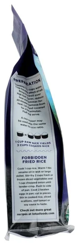 Vista 3 de Lotus Foods - Arroz orgánico prohibido - 15 oz - 2