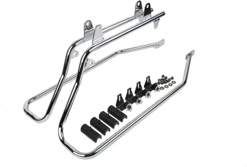 Vista 5 de TCT-MOTORPARTS Juego de soportes de conversión para bolsa de sillín resistente para Harley Softail modelos 1984-2017 Fatboy FLSTF EFI FLSTFI Bad Boy